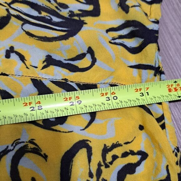 Diane Von Furstenberg x Onia Hanna Floral Kaftan Oversized XS/Small Yellow - Picture 9 of 14